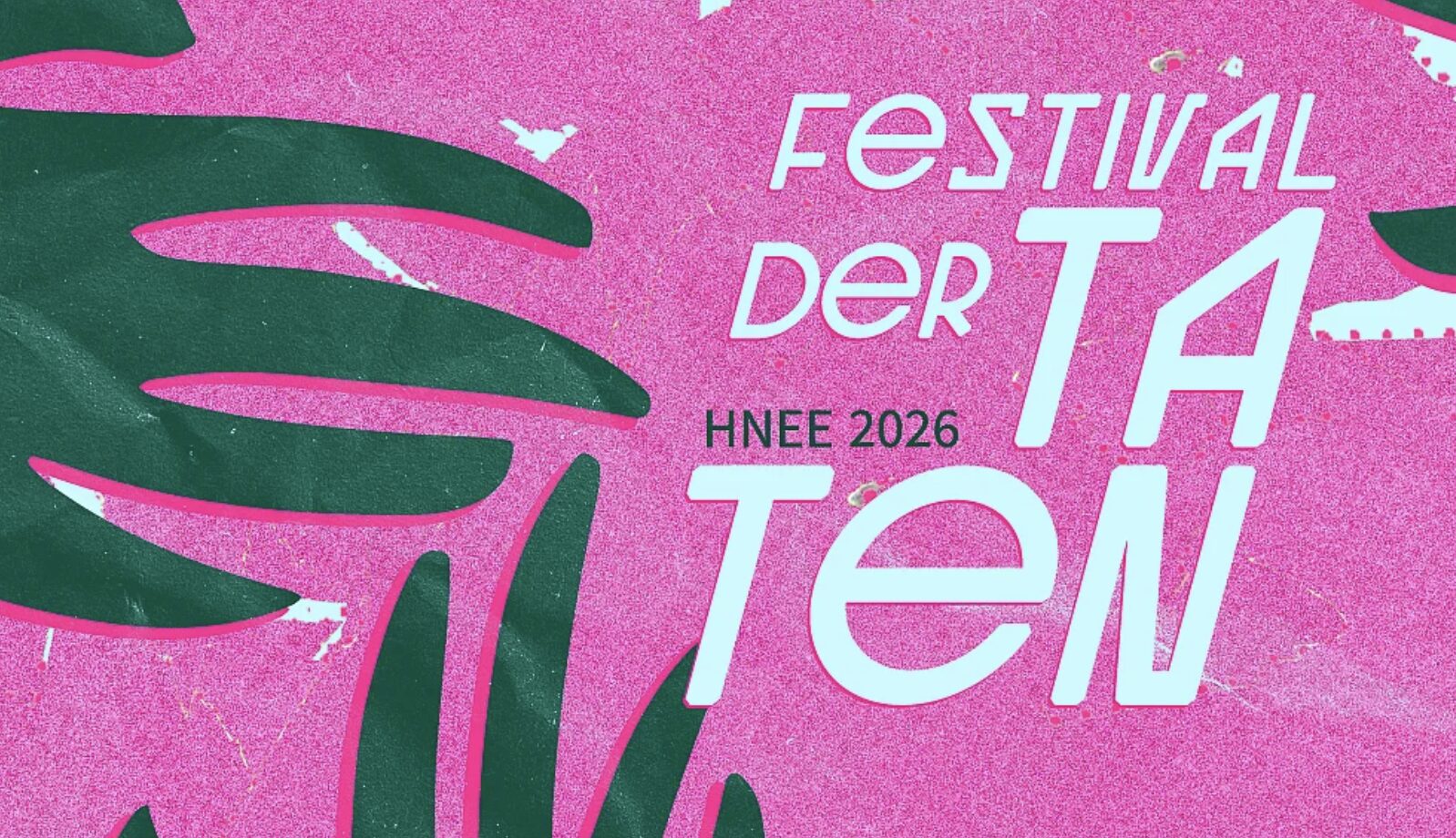 Flyer des Festival für Taten.